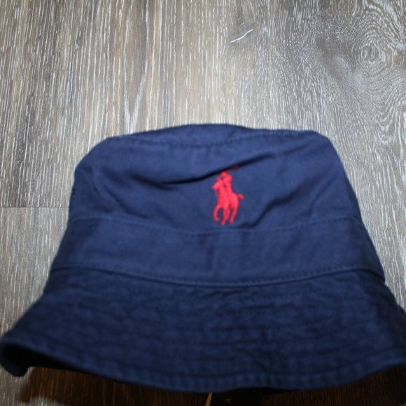 NWT MEN'S POLO RALPH LAUREN DENIM LOGO BUCKET HAT - Picture 4 of 6